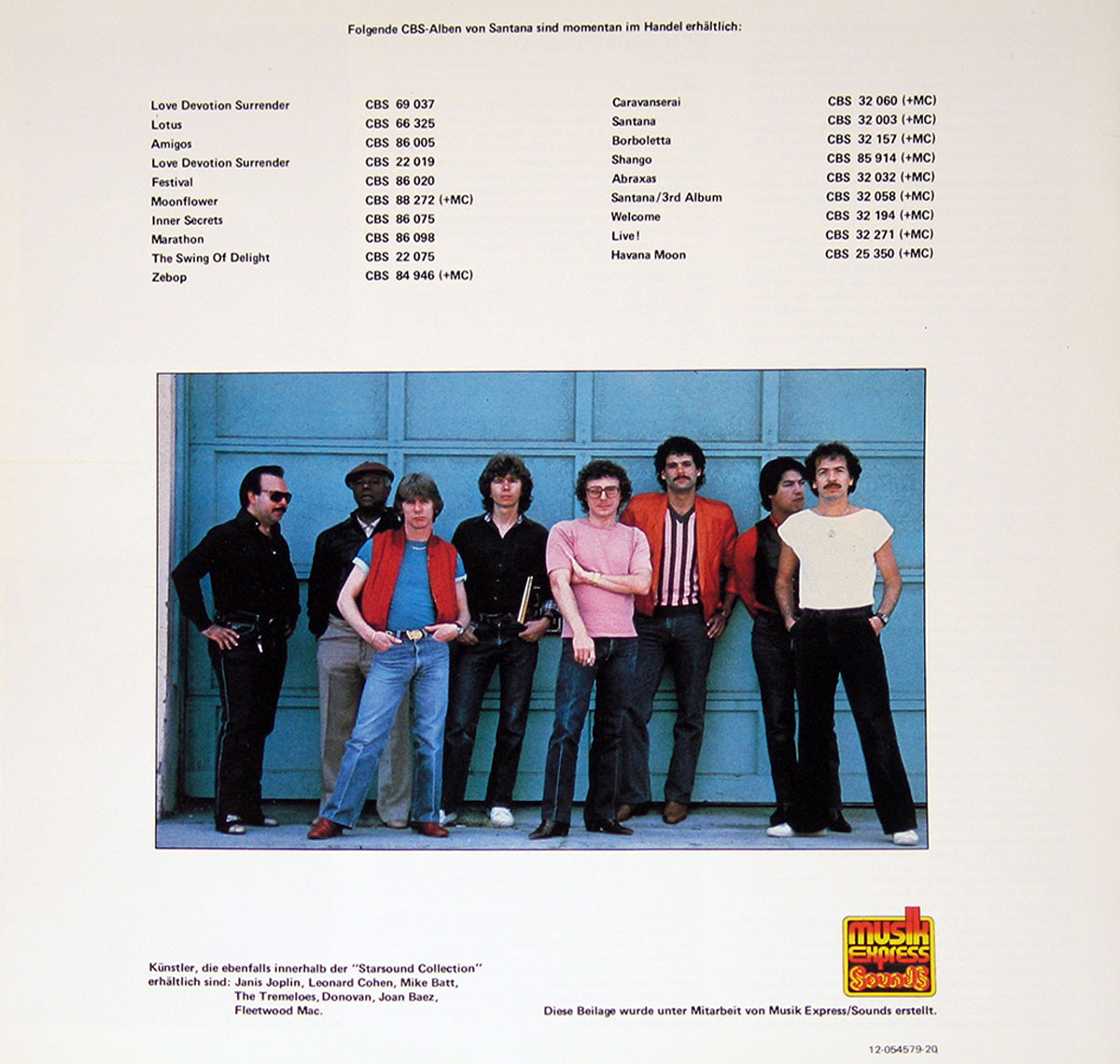 High Resolution Photos of santana starsound collection audiophile half speed mastered 